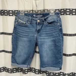 ND Weekend Denim Bermuda Shorts Women's‎ Size 8 Embellished Pockets Blue
